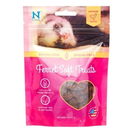 N-Bone 67520141 3 Oz Soft Ferret Chicken Treats